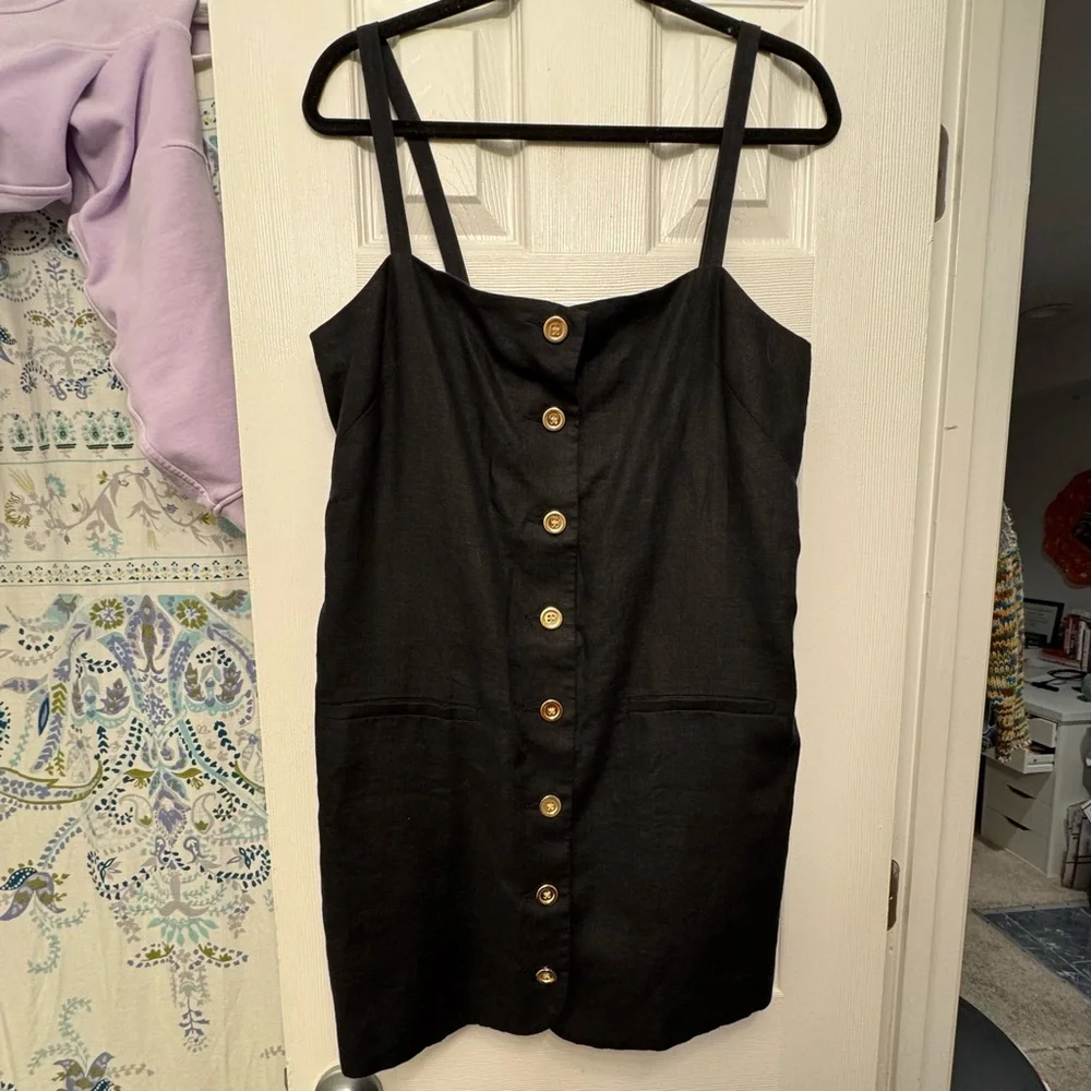 NWT ‘J.Crew Claudia Dress in Linen’ sz Medium - Picture 2 of 8